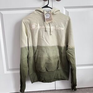 Champion ombré dip dye reverse weave hoodie pullover size XS